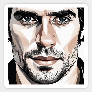 Henry Cavill as Argylle action movie 2024 graphic design Sticker